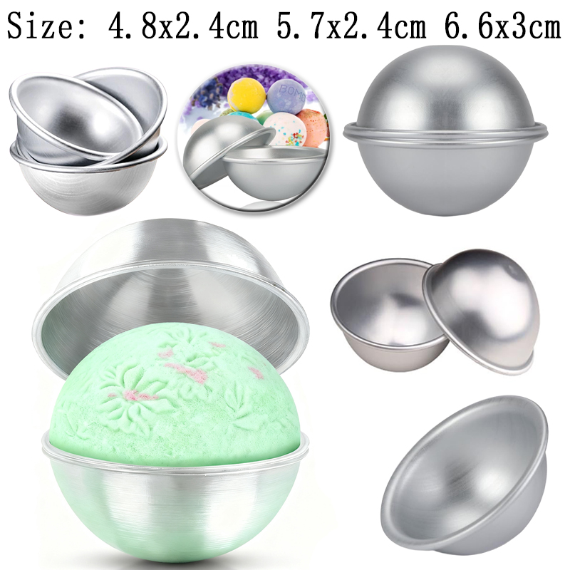 6Pcs Sphere Bath Bomb Molds, D - مراجعة Soap Making Book For Beginners وسعره