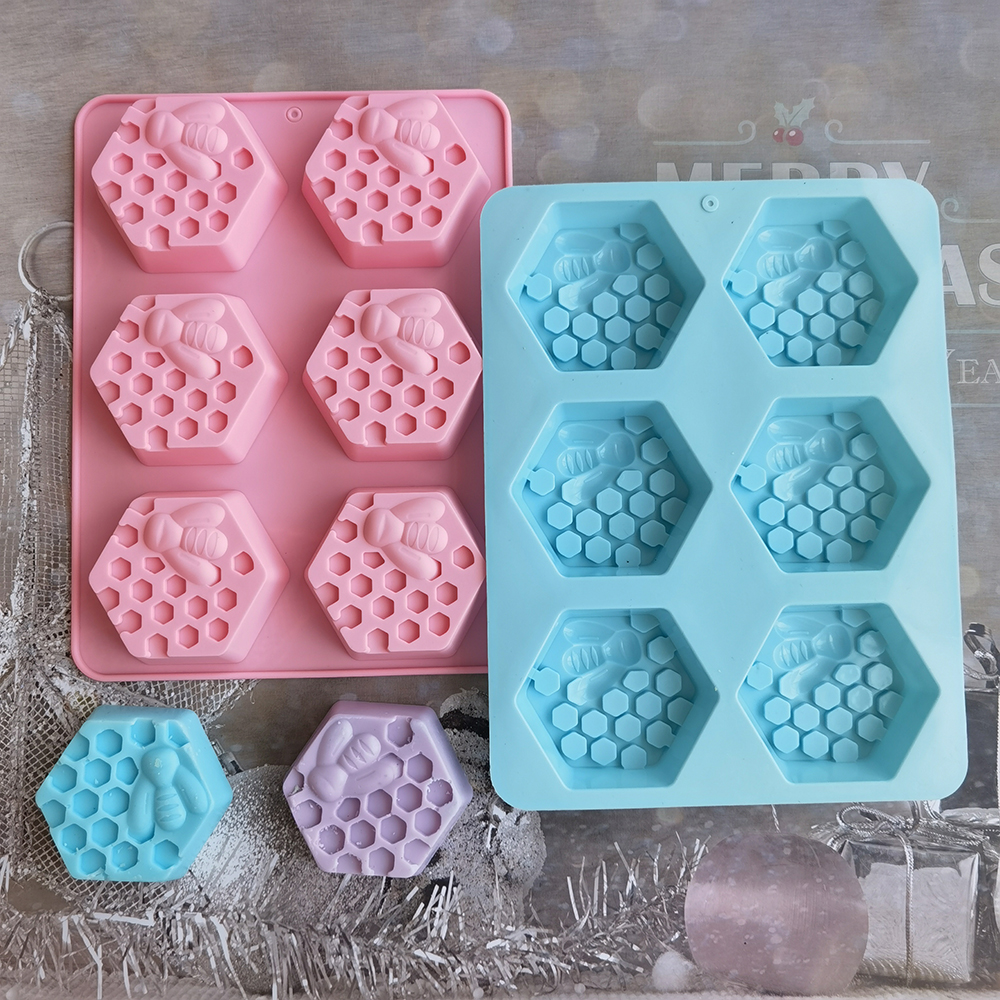 Silicone Hexagonal Bee Soap Mo - مراجعة Soap Making Ideas وسعره