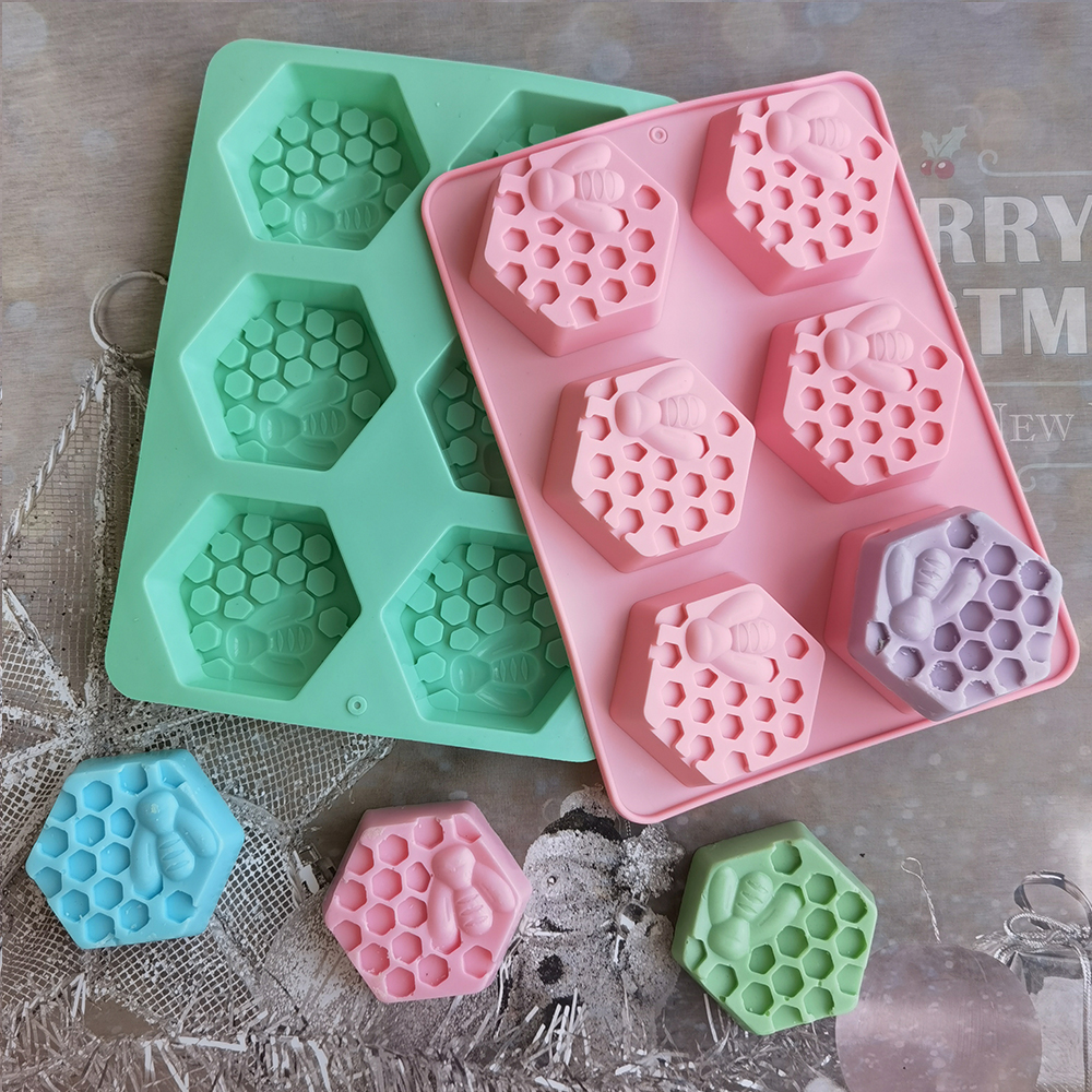 Silicone Hexagonal Bee Soap Mo - مراجعة Soap Making Ideas وسعره