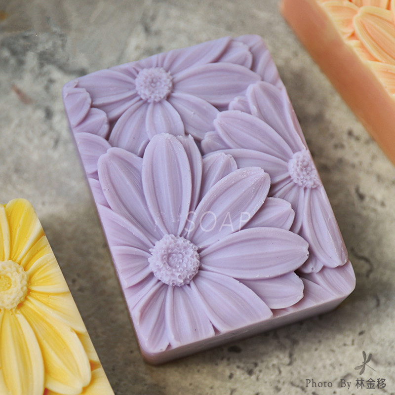 Newest!!!3d Elegant Sunflower  - مراجعة Soap Making Ideas وسعره