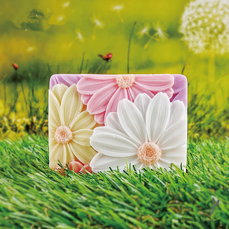 Newest!!!3d Elegant Sunflower  - مراجعة Soap Making Ideas وسعره