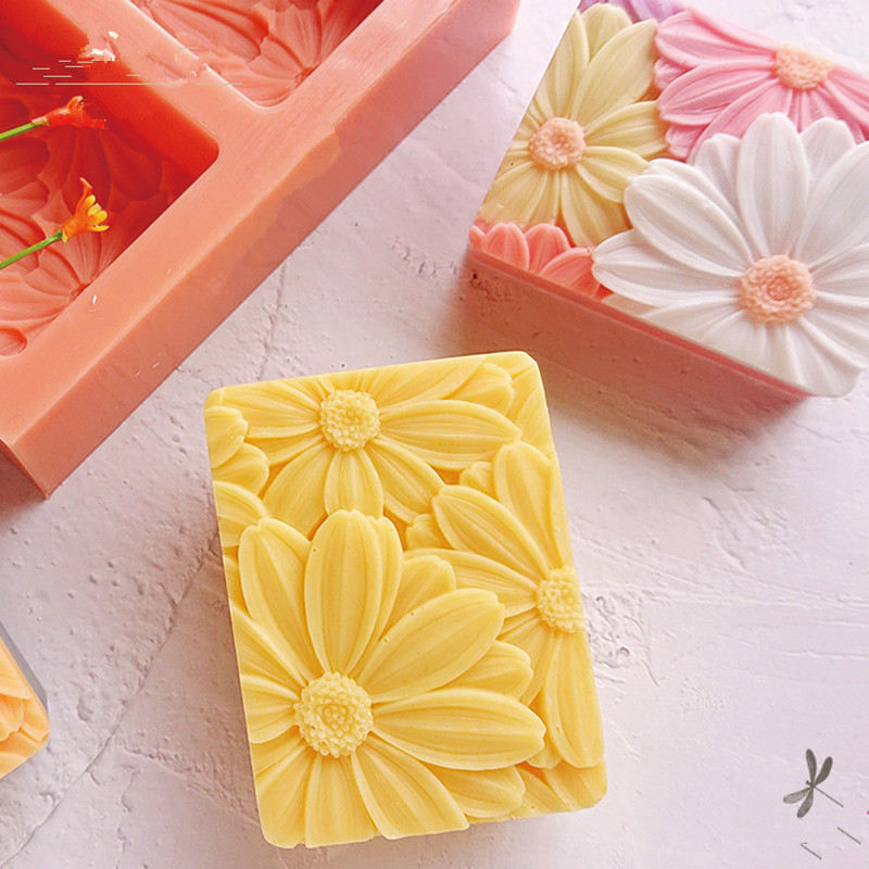 Newest!!!3d Elegant Sunflower  - مراجعة Soap Making Ideas وسعره