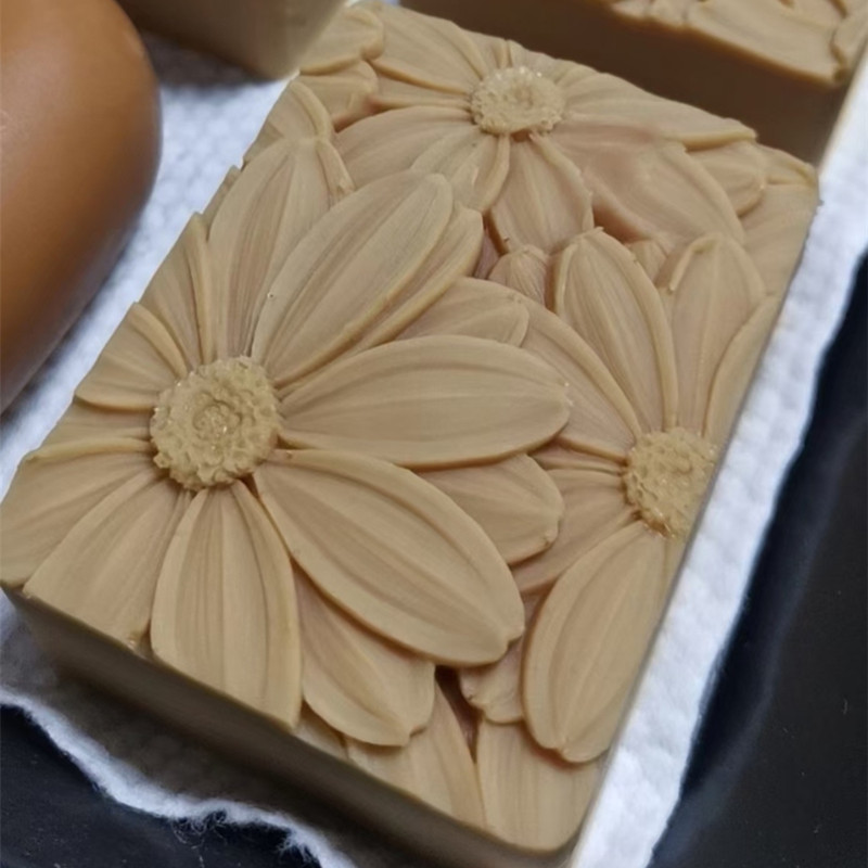 Newest!!!3d Elegant Sunflower  - مراجعة Soap Making Ideas وسعره