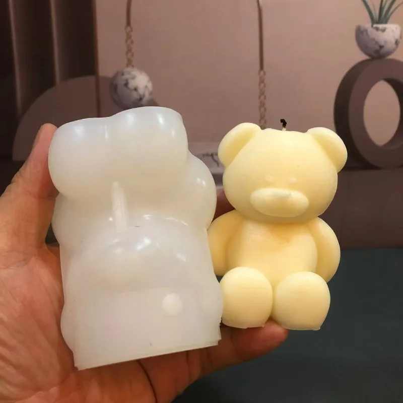3D Bear Silicone Candle Mold D - مراجعة Soap Making Book For Beginners وسعره