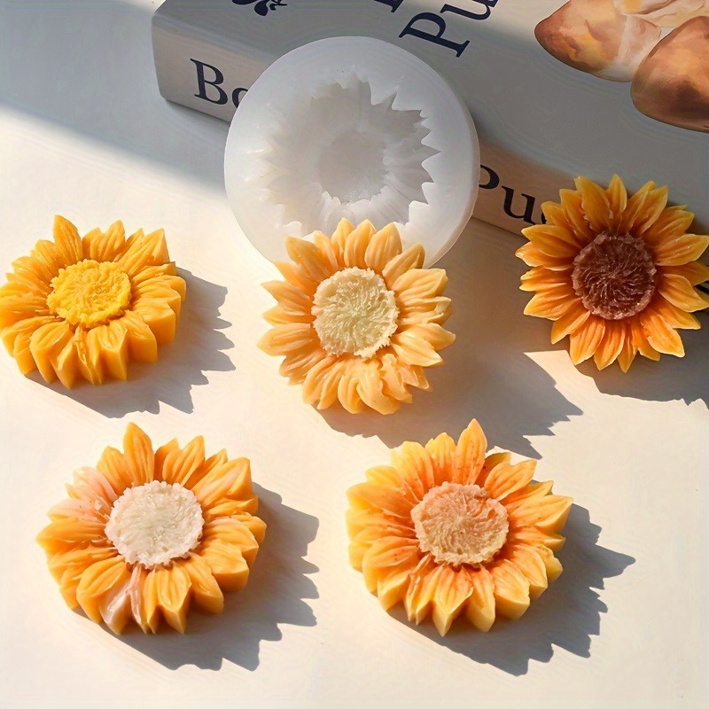 Vibrant 3D Sunflower Silicone  - مراجعة Soap Making Designs وسعره