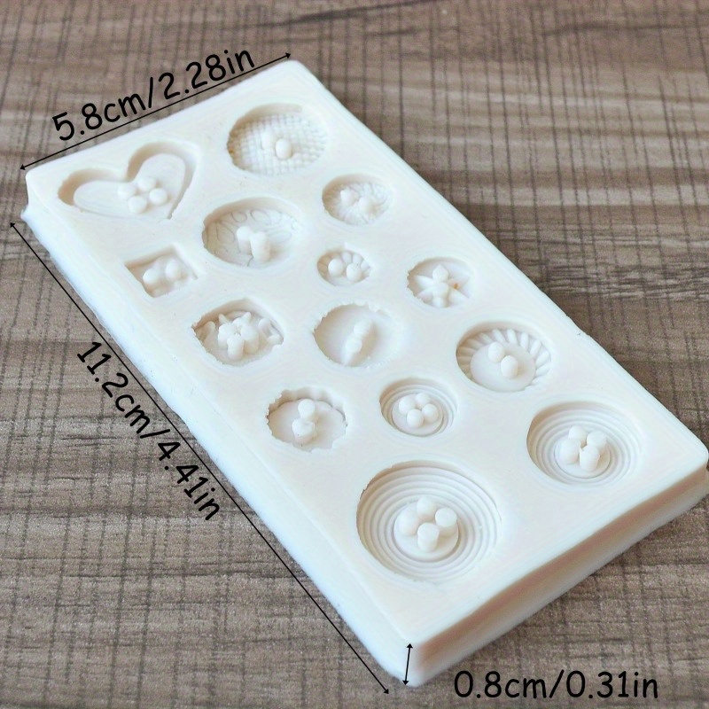 Buttons Shape Silicone Mold Si - مراجعة Soap Making Designs وسعره