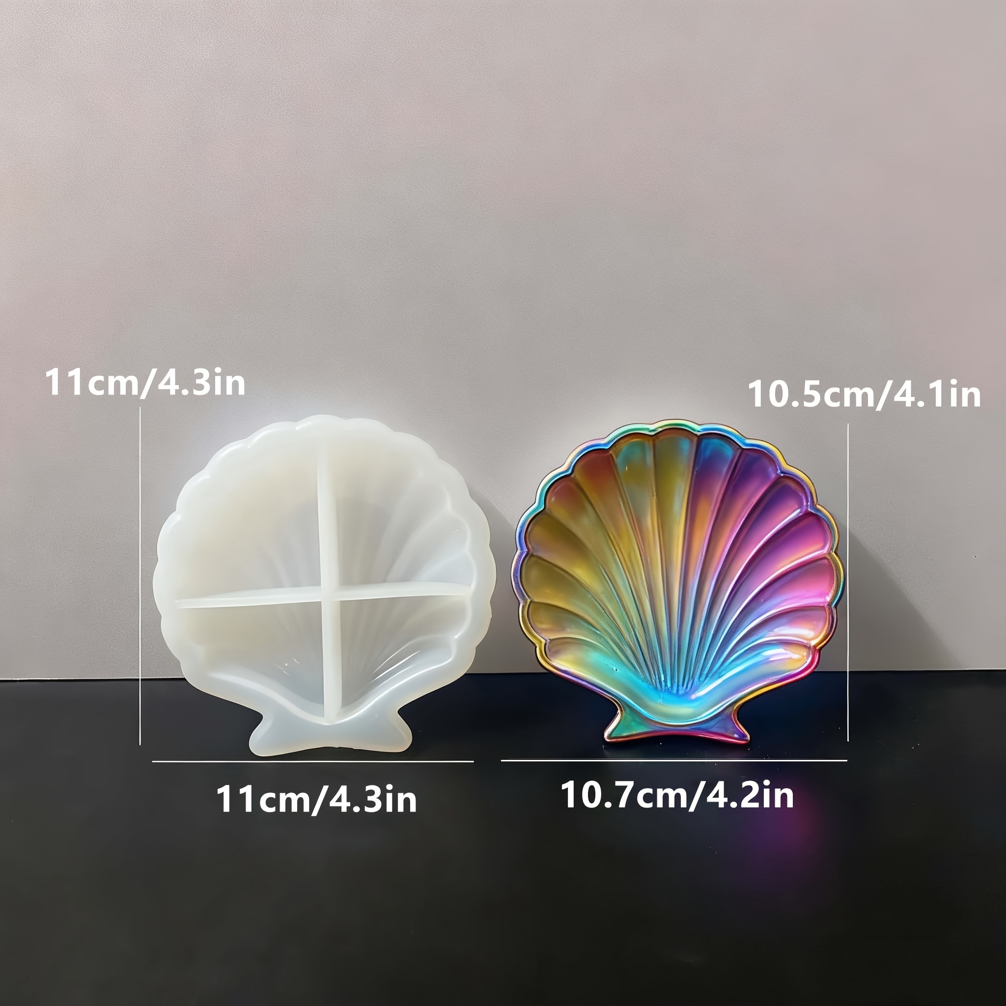 1 piece of silicone shell resi - مراجعة Soap Making Designs وسعره