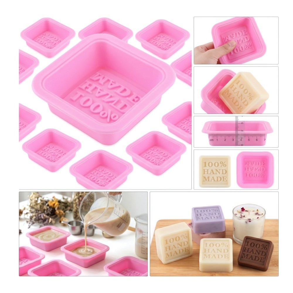 25PCS Silicone Silicone Soap M - مراجعة Soap Making Cold Process وسعره