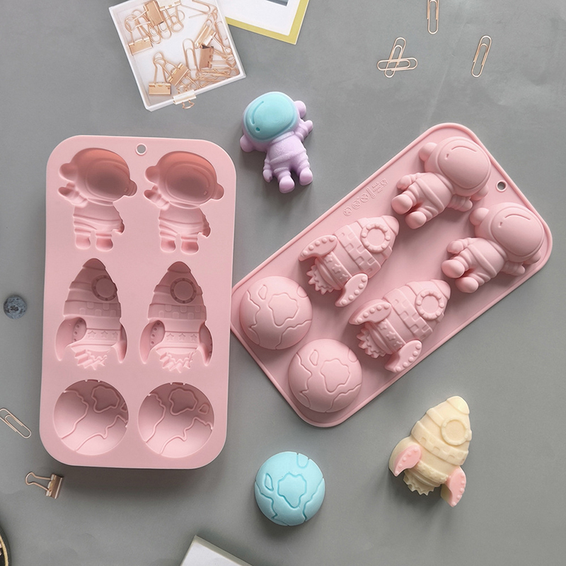 6-hole Cartoon Astronaut Rocke - مراجعة Soap Making Ideas وسعره