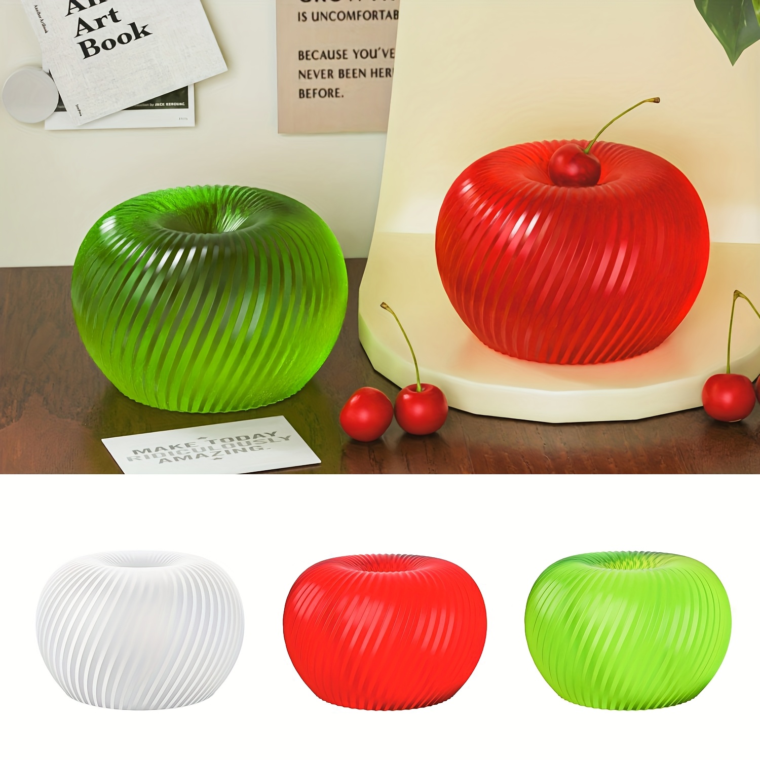 A trendy red apple silicone mo - مراجعة Soap Making Ideas وسعره