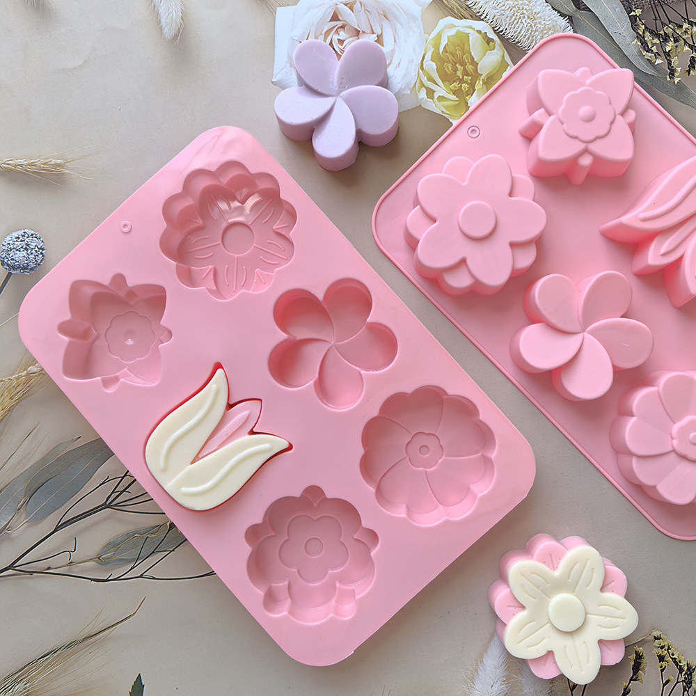 kinds Flower Silicone Molds Di - مراجعة Soap Making Ideas وسعره