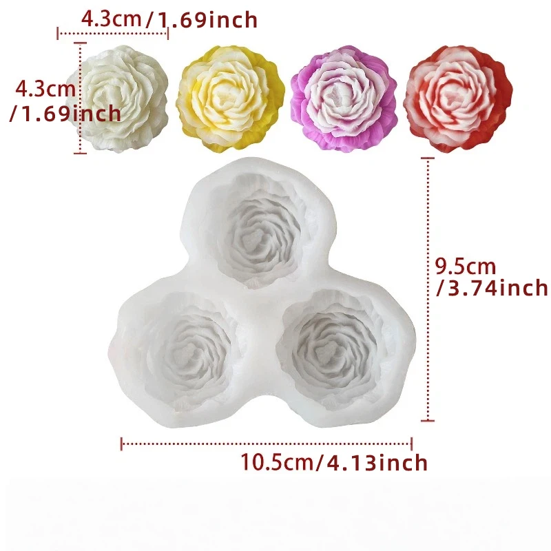 Peony Flower Candle Silicone M - مراجعة Soap Making Designs وسعره